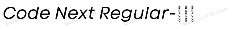 Code Next Regular字体转换